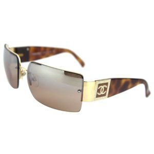 Y2K Vintage Chanel 4095-B Sunglasses Tort Crystal